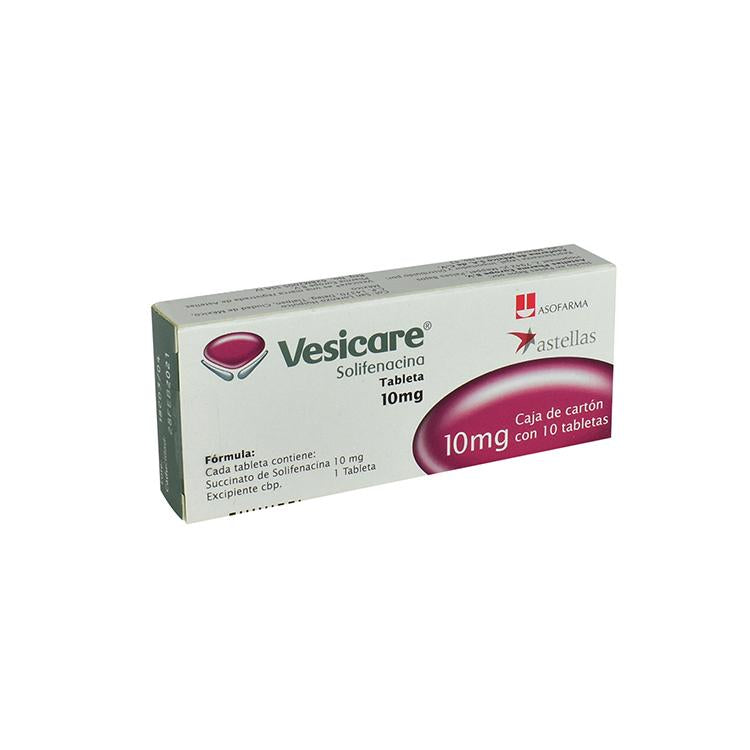 Vesicare 10 Mg Con 10 Tabletas