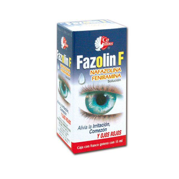 Nafazolina Feniramina Fazolin F Gotas Frasco 15 Ml