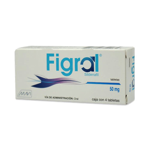 Sildenafil Figral 50 Mg Con 4 Tabletas