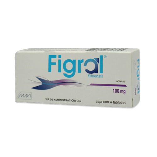 Sildenafil Figral 100 Mg Con 4 Tabletas