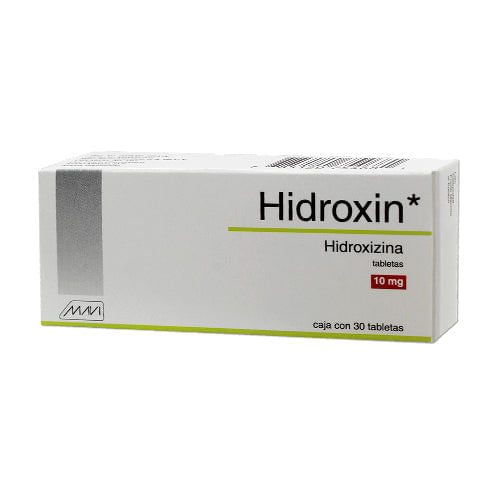 Hidroxizina Hidroxin 10 Mg Con 30 Tabletas