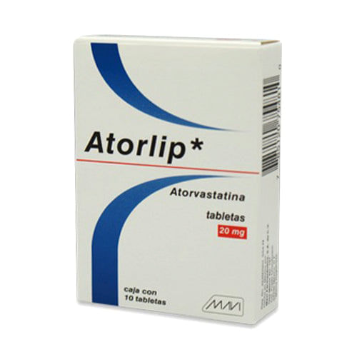 Atorvastatina Atorlip 20 Mg Con 10 Tabletas
