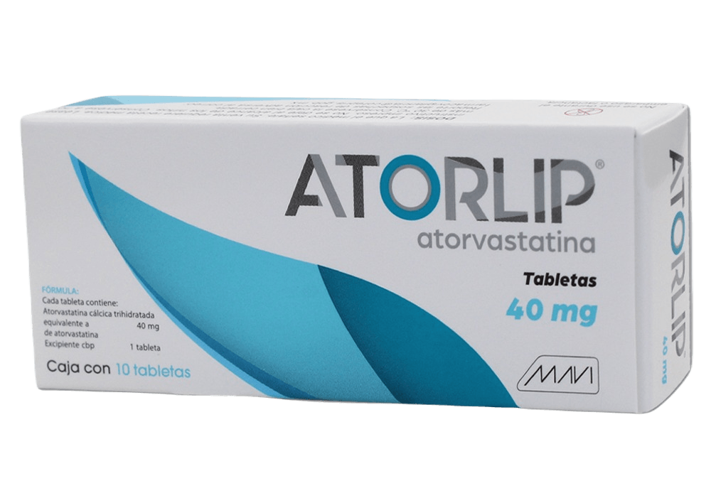 Atorvastatina Atorlip 40 Mg Con 10 Tabletas