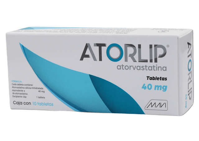 Atorvastatina Atorlip 40 Mg Con 10 Tabletas