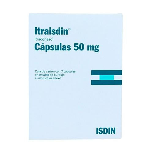Itraisdin 50 Mg Con 7 Capsulas Isdin