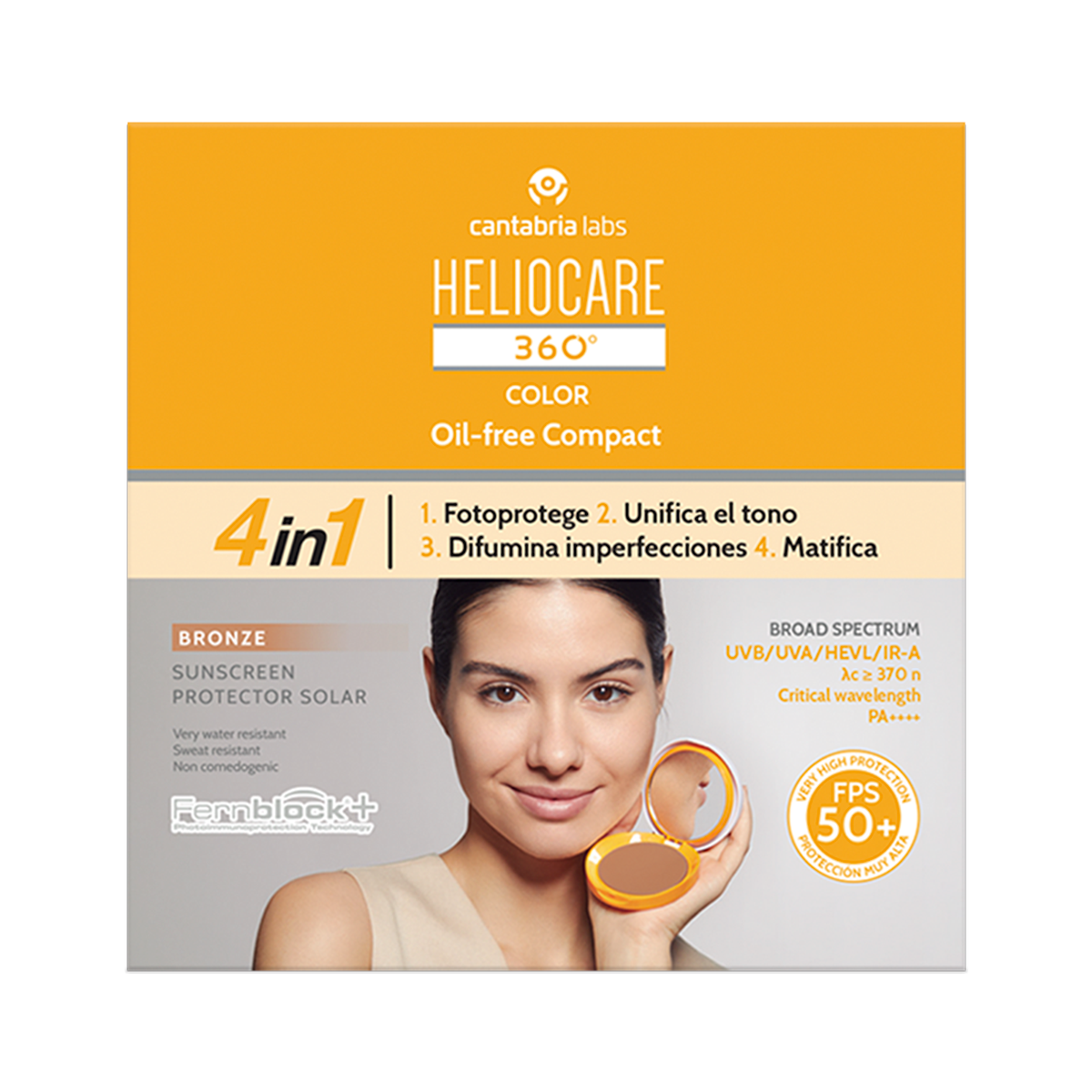 Heliocare 360º Oil-Free Compact Spf 50+ Bronze 10 Gr Cantabria