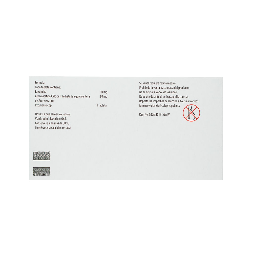 Atozet 10Mg 80 Mg Tabletas 30 7501050604192