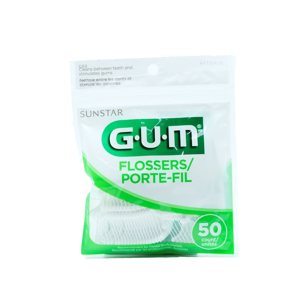Hilo Palillos Gum Con Hilo Dental 50 Pza 70942302388