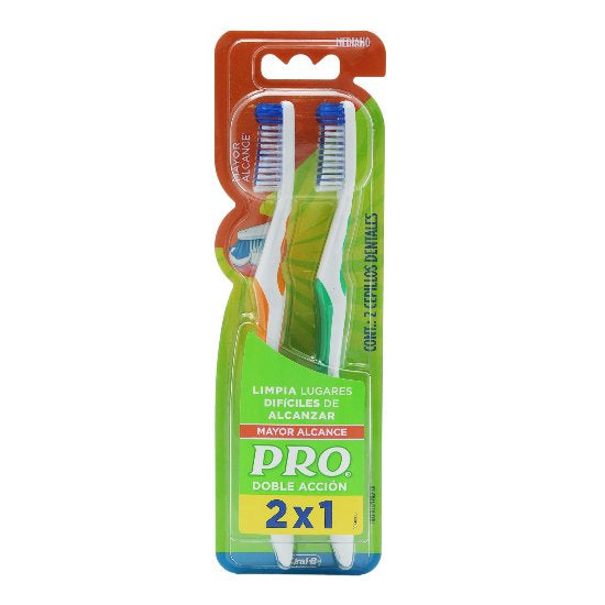 7501006711387-Cepillo Dent. Pro D-Duty 2X1 Med-1
