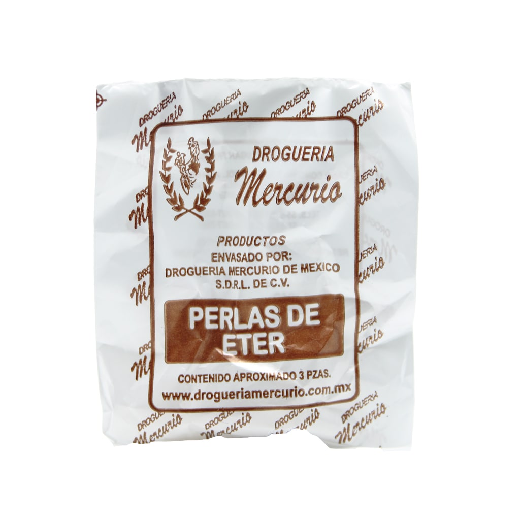 Mercurio Sobres Perlas De Eter Con 3 Piezas - Farmacia Herrera