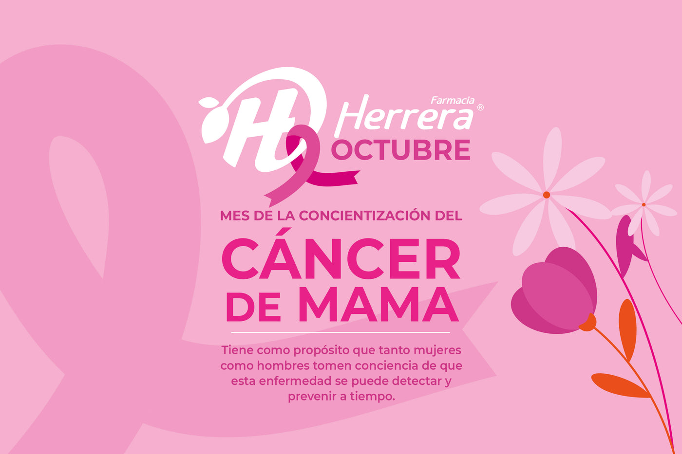 Farmacia Herrera, Octubre, mes de la concientización del Cáncer de mama