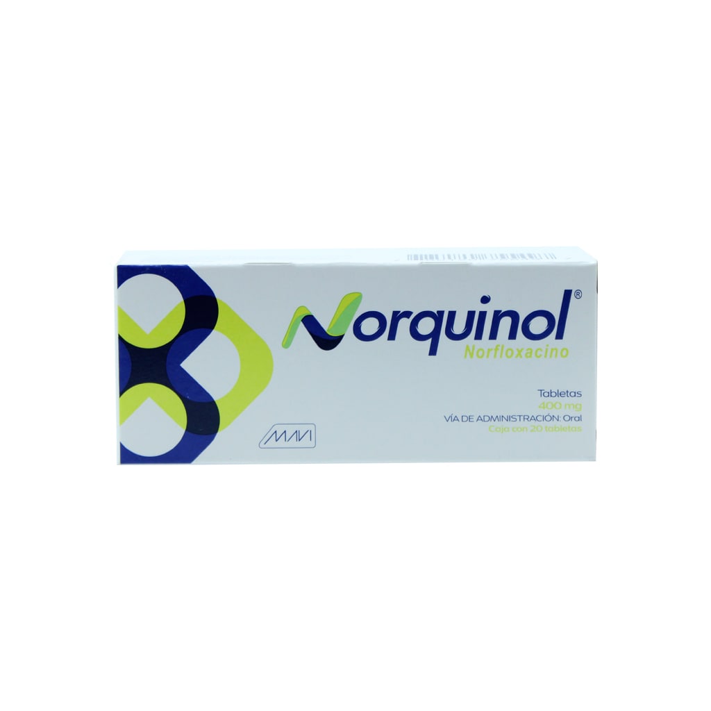 Norfloxacino Norquinol 400 Mg Con 20 Grageas 785120755497