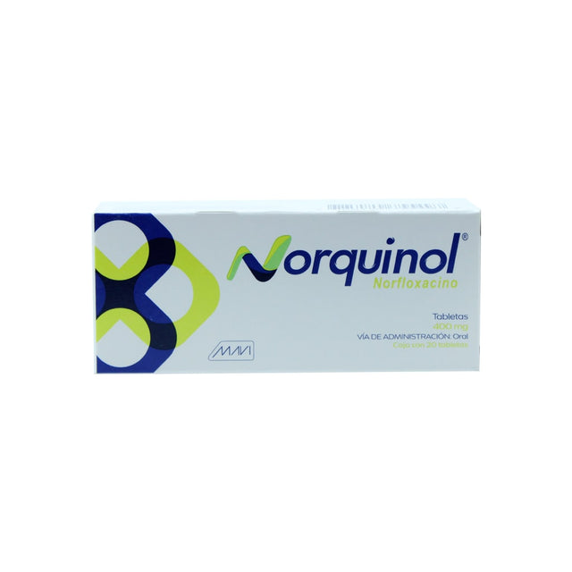 Norfloxacino Norquinol 400 Mg Con 20 Grageas 785120755497