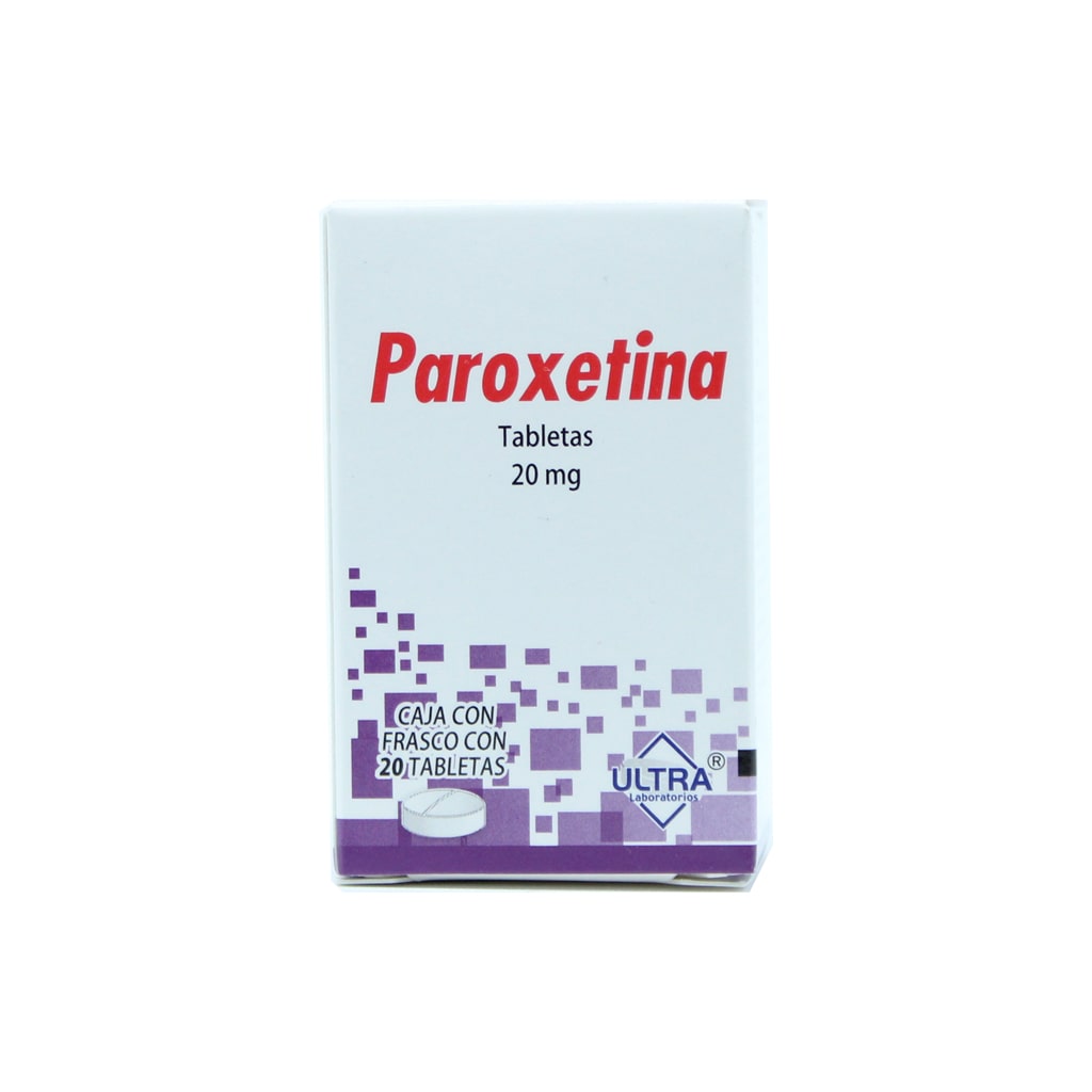 Paroxetina 20 Mg Con 20 Tabletas Ultra 7502216793972