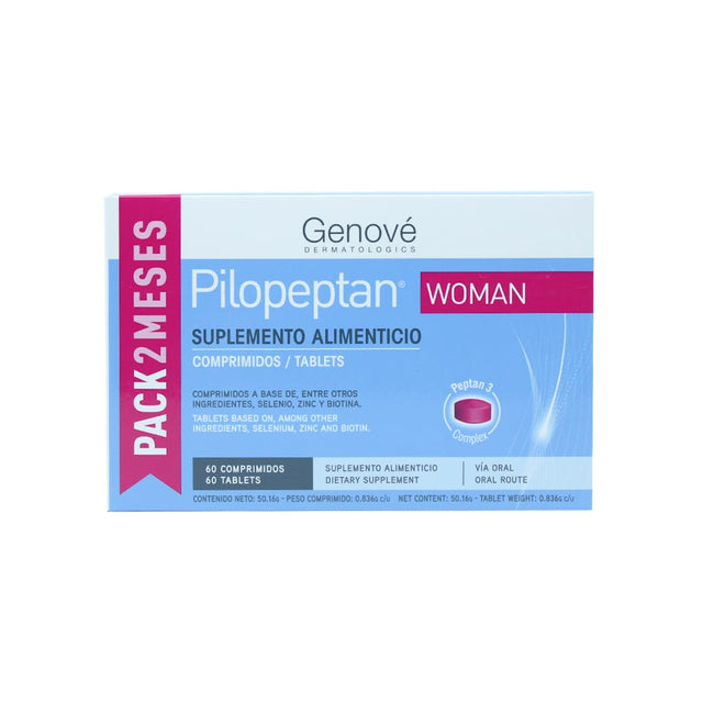 Pilopeptan Woman Con 60 Tabletas Pack 2 Meses Genove 8423372800436
