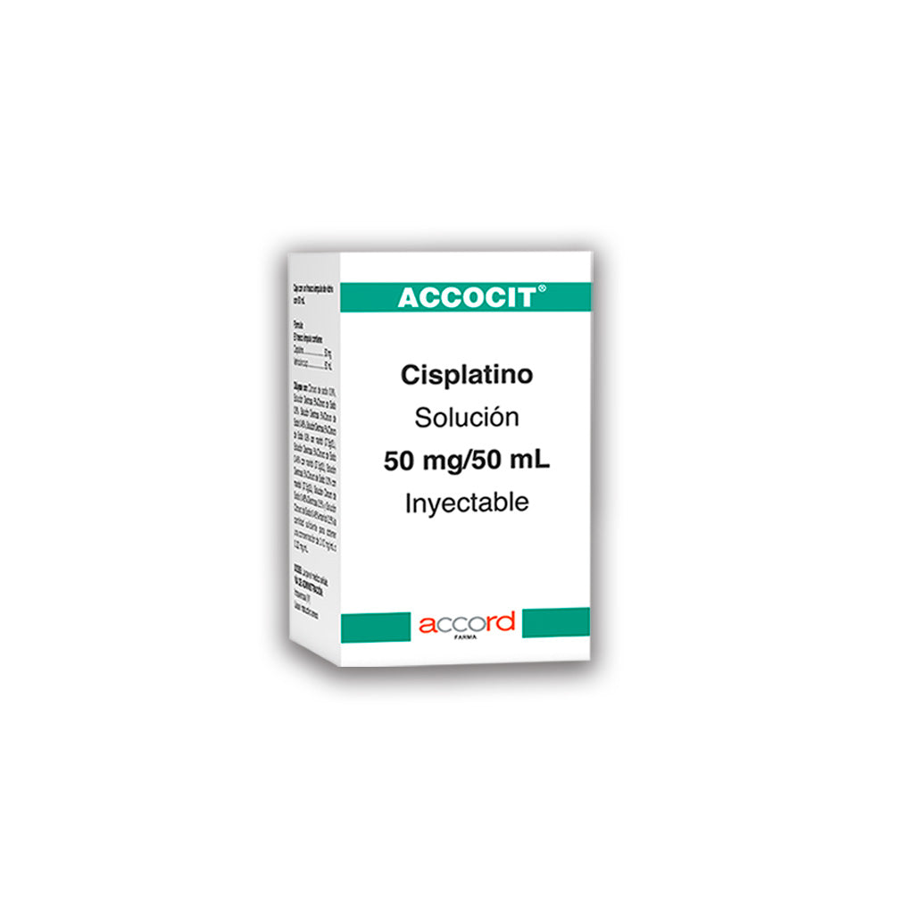 Accocit Cisplatino Solucion Inyectable 50 Ml / 50 Mg 7506335700224