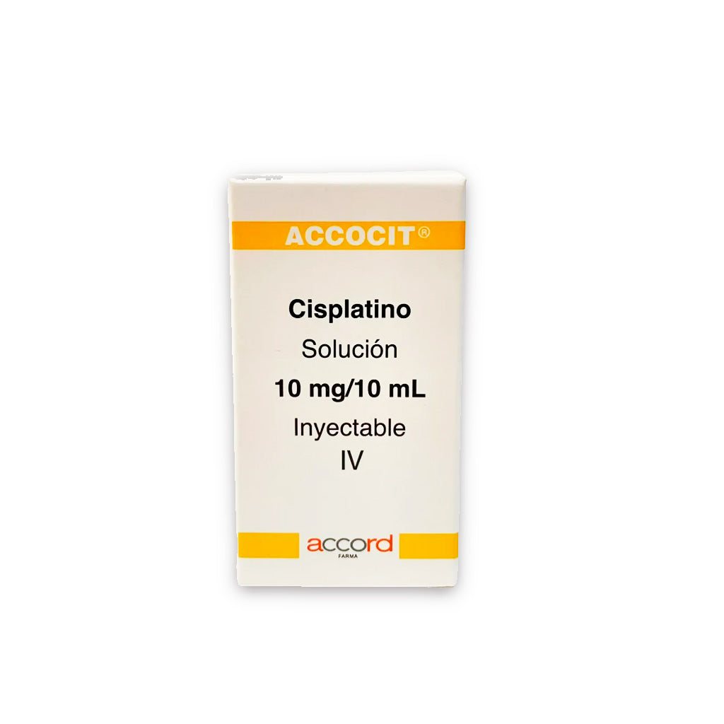 Accocit Cisplatino Solucon Inyectable 10 Ml / 10 Mg 7506335700217