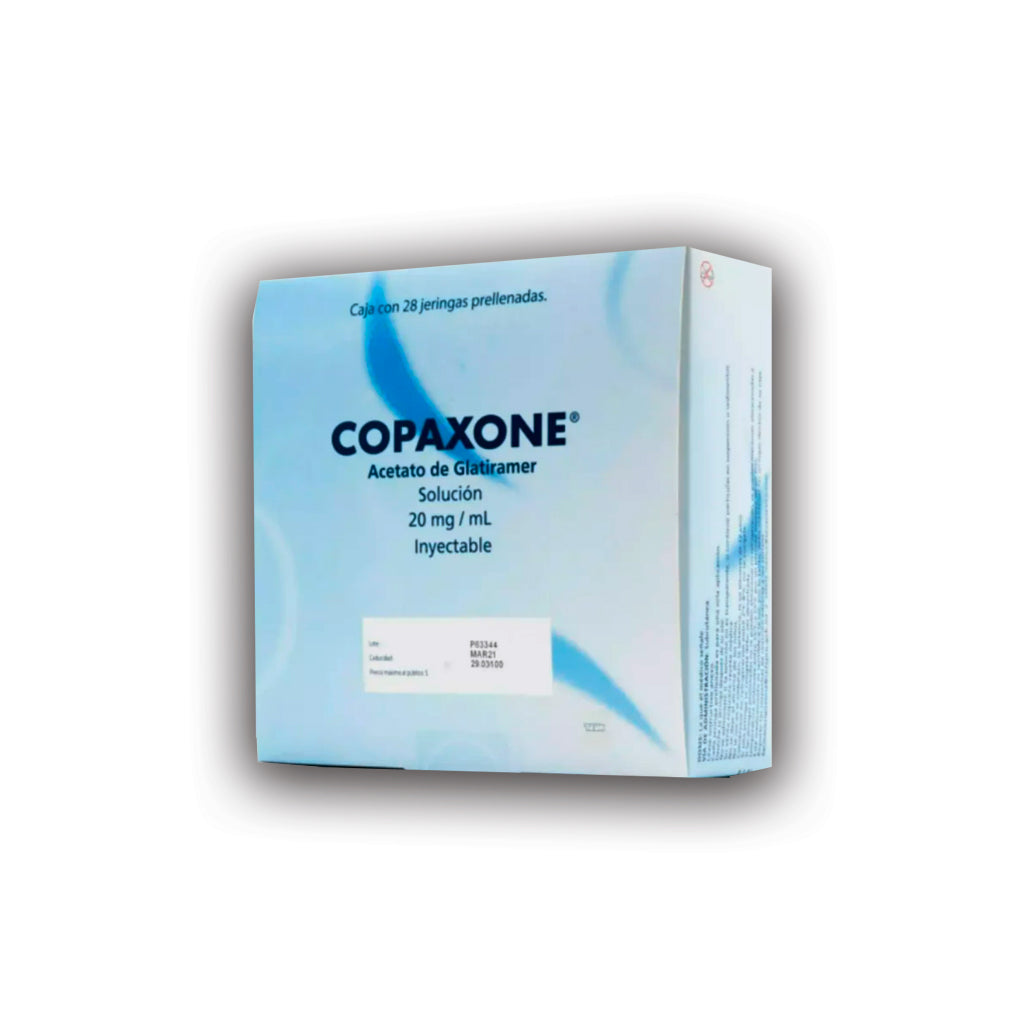 Acetato De Glatiramer Copaxone 20 G / Ml Con 28 Jeringas 7501559600350