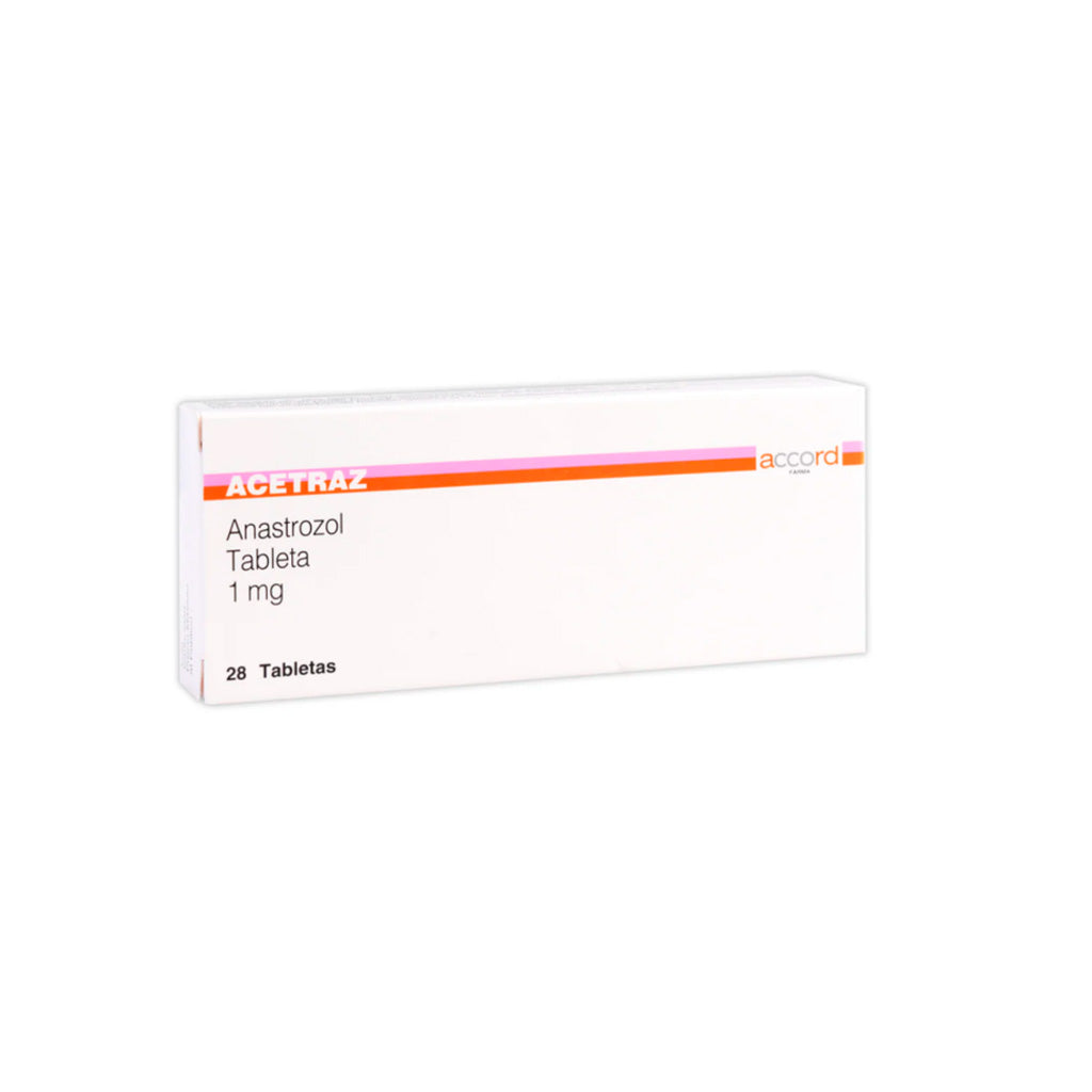 Acetraz Anastrozol 1 Mg Con 28 Tabletas 7506335700033