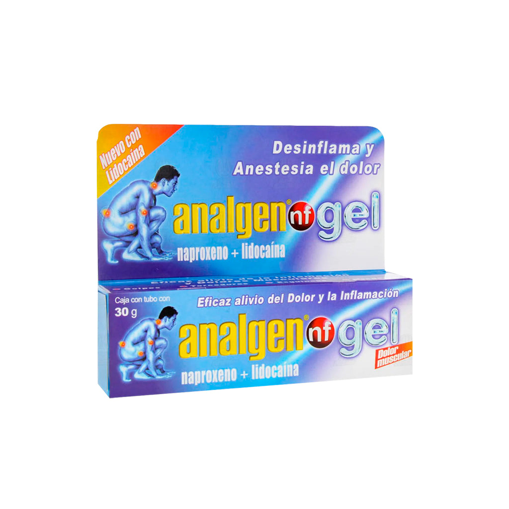 Analgen Gel Nf 30 G+Tab20 Gratis 7501299309599