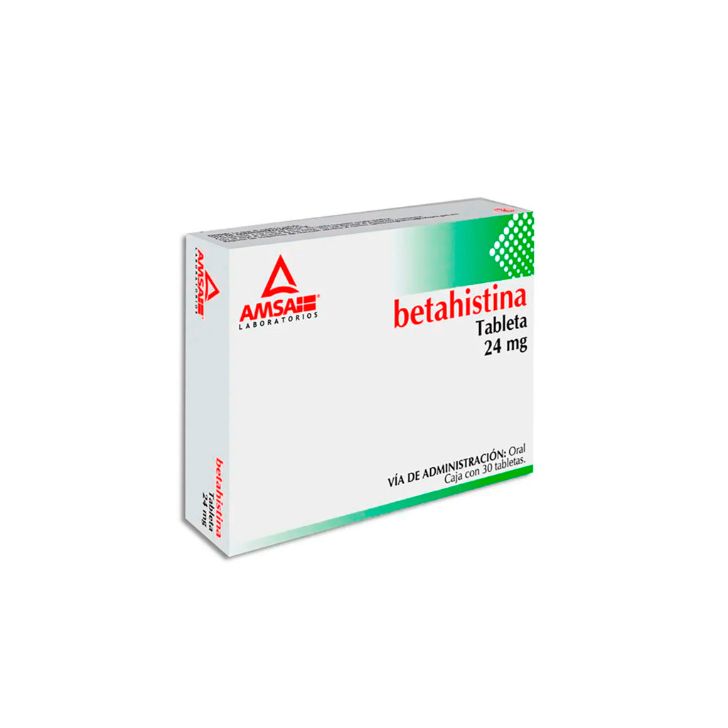 Betahistina 24 Mg Con 30 Tabletas Generico Amsa 7501349029965
