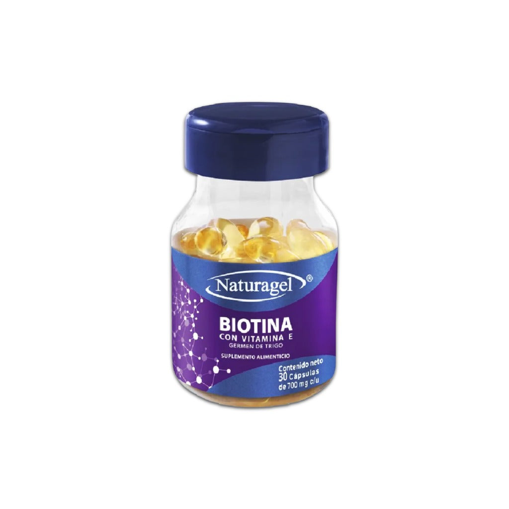 Biotina Con 30 Capsulas Naturagel 7503019537626