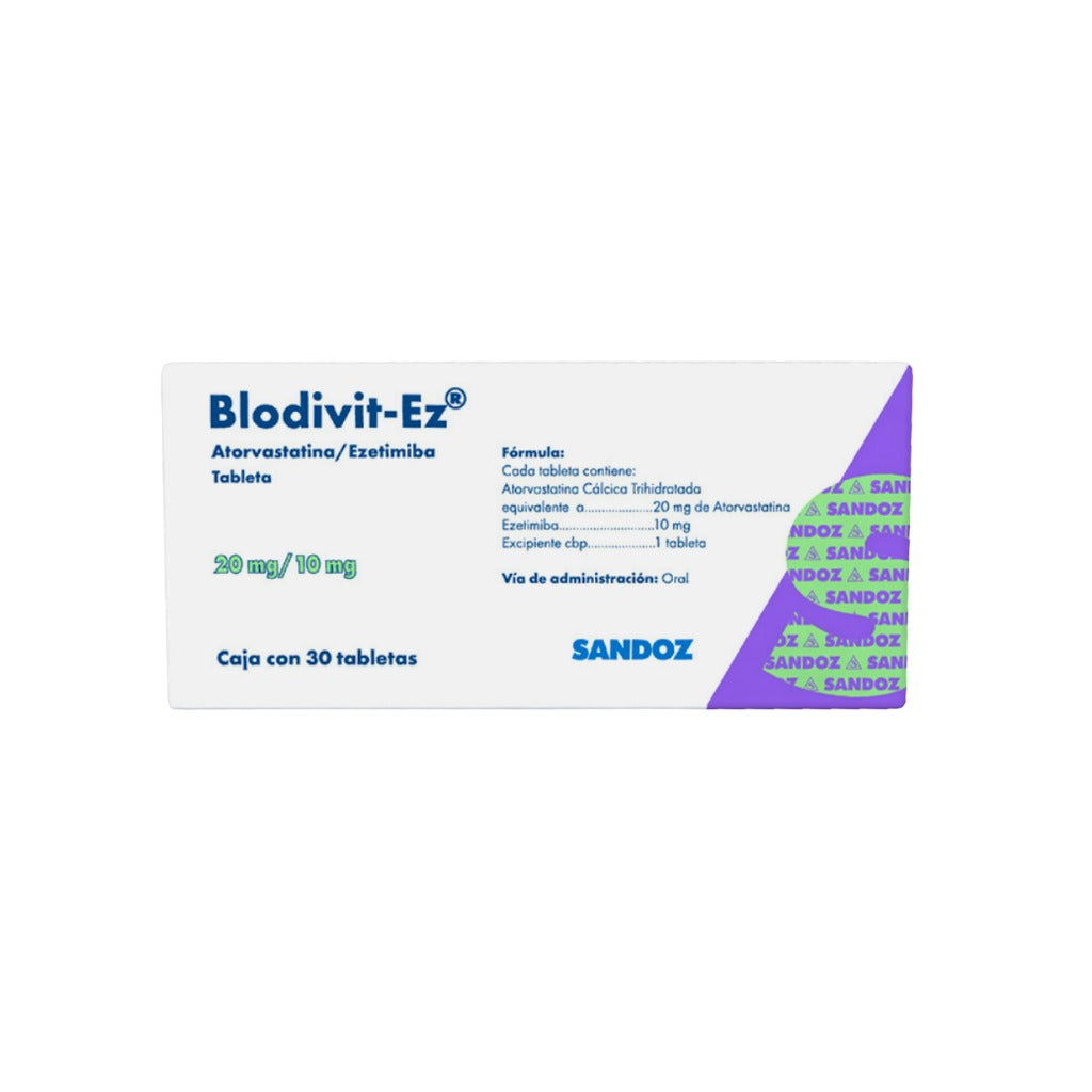 Blodivit-Ez 20/10 Mg 30 Tabletas 7502216936379