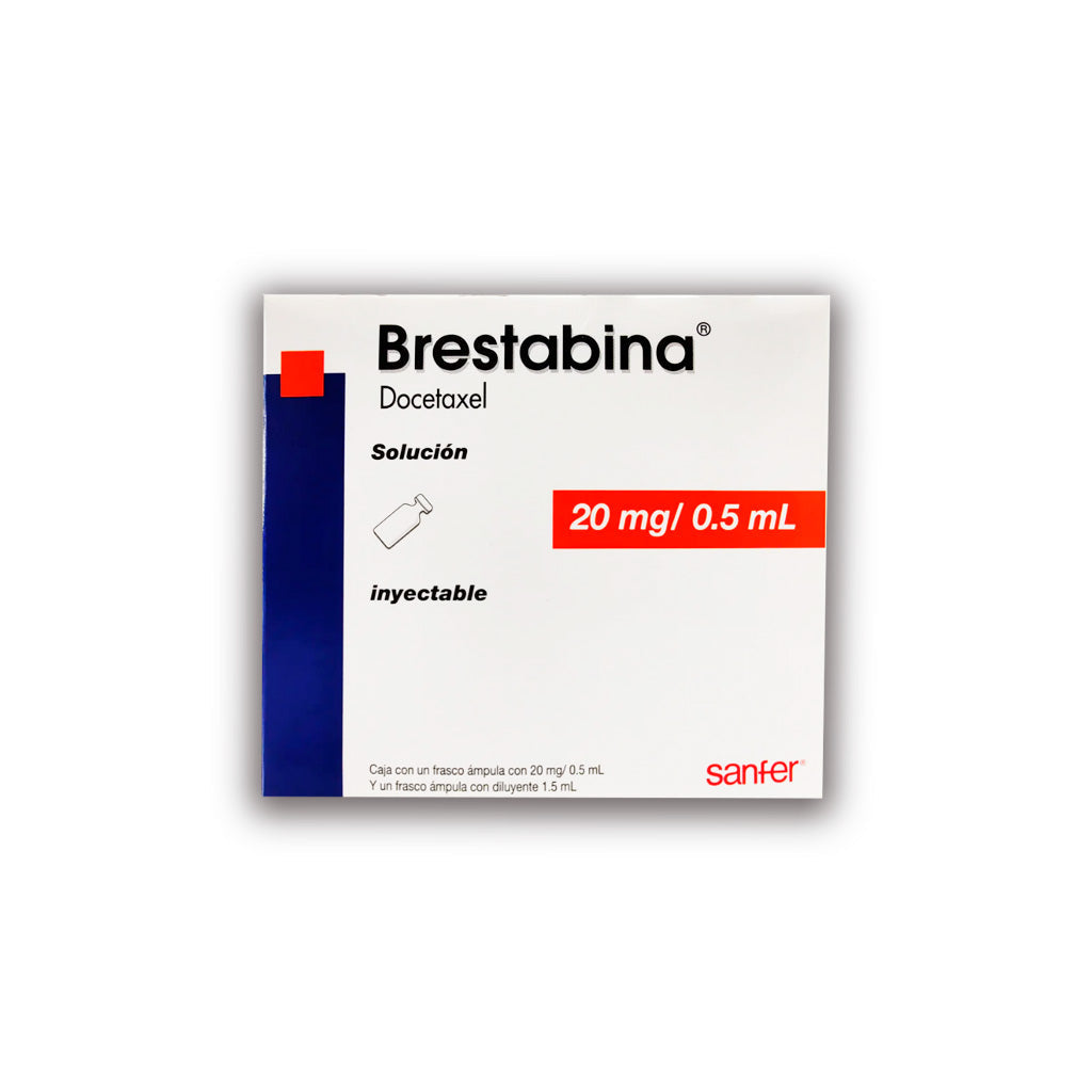 Brestabina Docetaxel Solución Inyectable 80 Mg / 2 Ml Sanfer 7501070601119