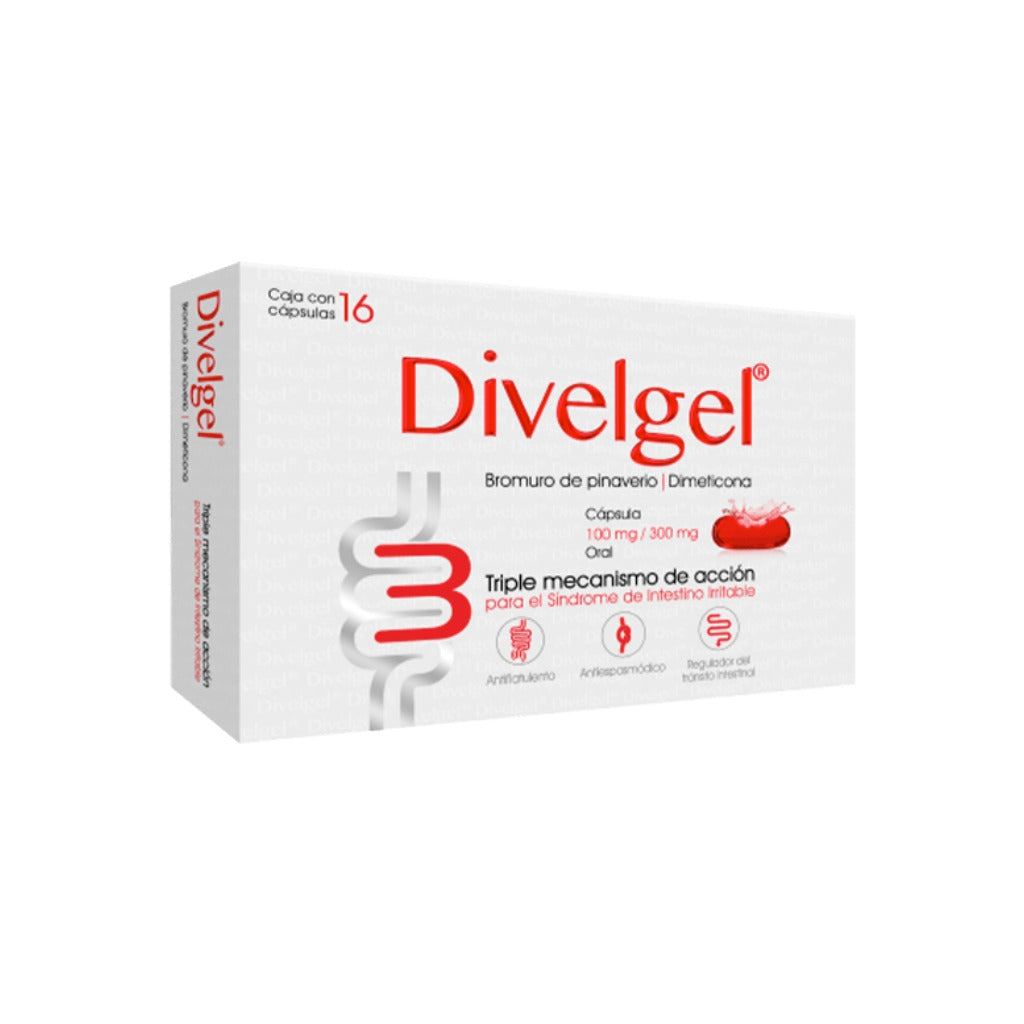 Bromuro De Pinaverio/Dimeticona Divelgel 100/300 Mg Capsulas 2 Progela 75082246