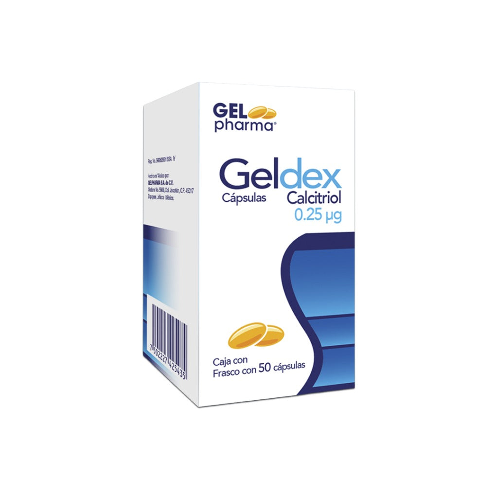 Calcitrol Geldex 0.25 Mg Con 50 Capsulas 7502227425435