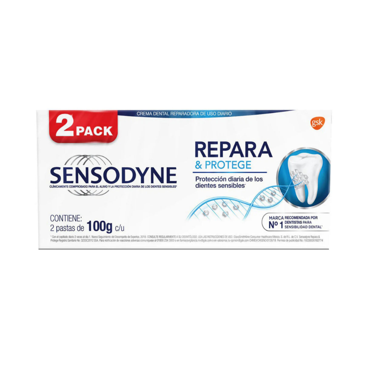 Cd Sensodyne Bla Rep-Prote Duo 100 Gr 7501065064257