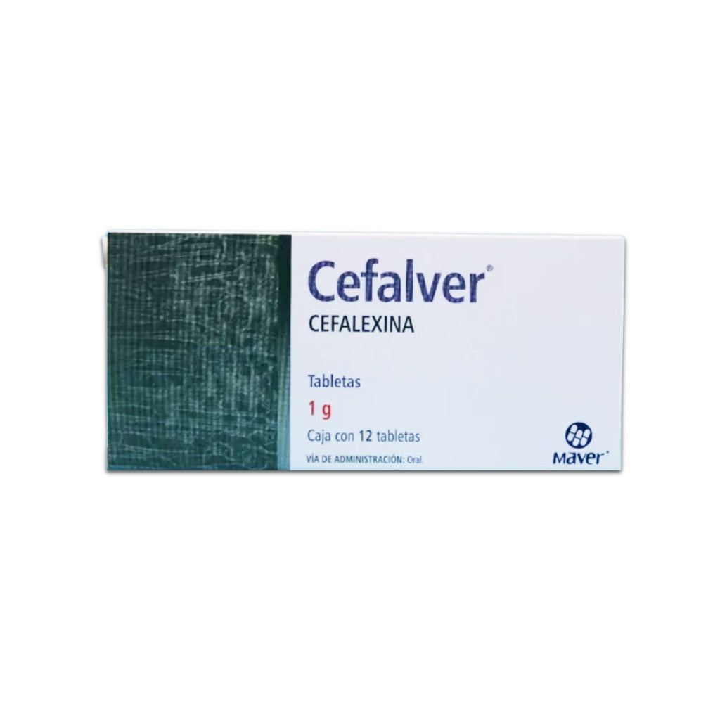 Cefalexina Cefalver 1 Gr Con 12 Capsulas 7502009745614