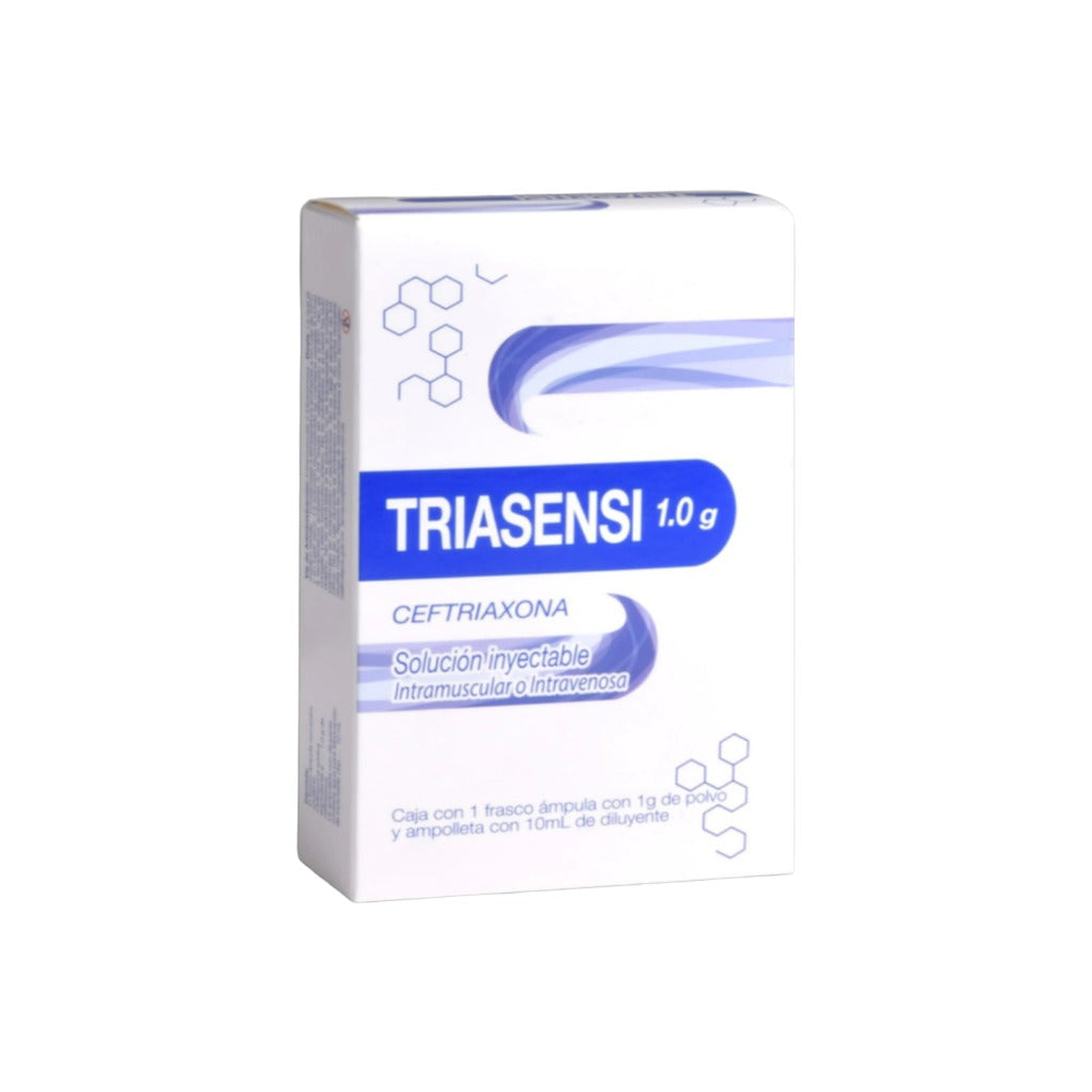 Ceftriaxona Triasensi I.V / I.M 1 Gr / 10 Ml 7506022315212
