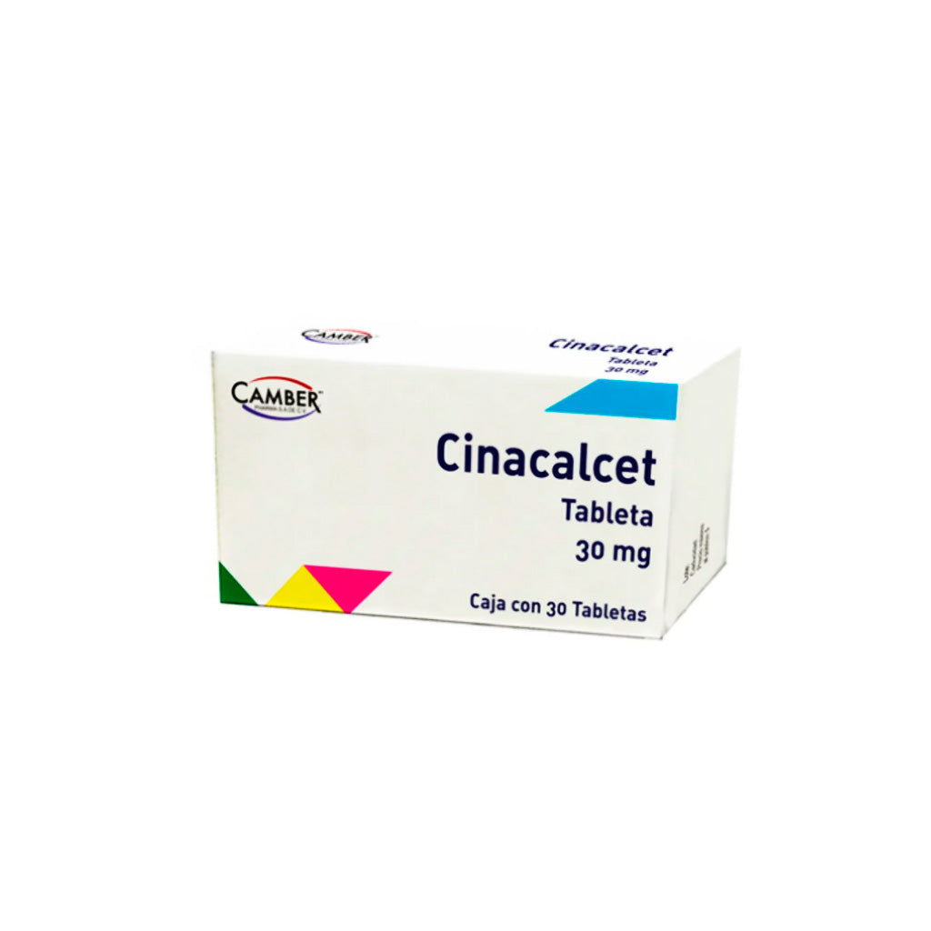 Cinacalcet 30 Mg Con 30 Tabletas Camber 7506442702272