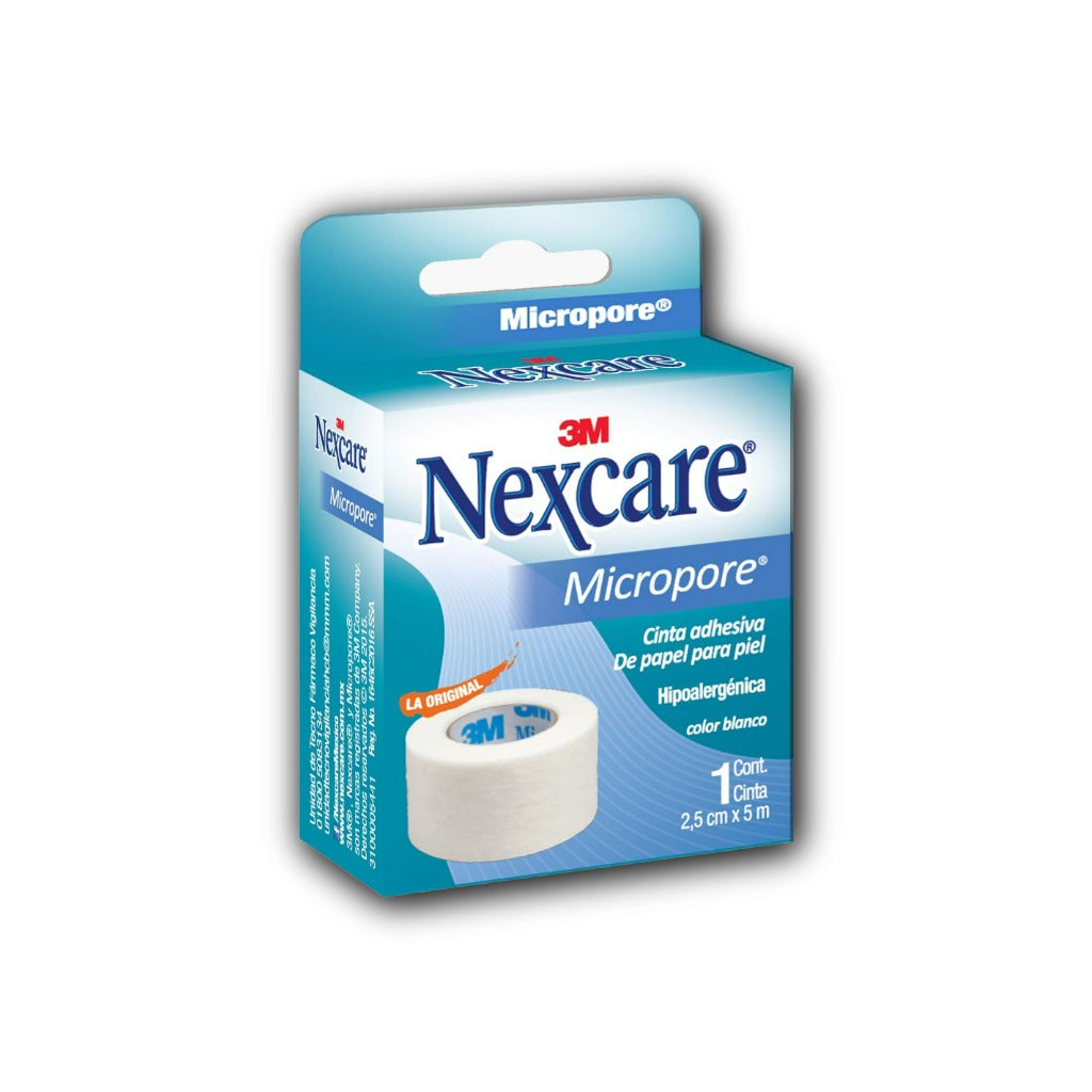 Cinta Micropore Econopack 1.25X5M Blanco Nexcare 7501023104025