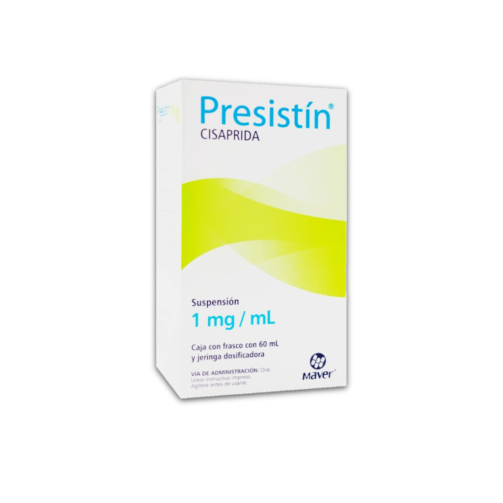 Cisaprida Presistin Suspension 1 Mg / Ml Frasco 60 Ml 7502009740299