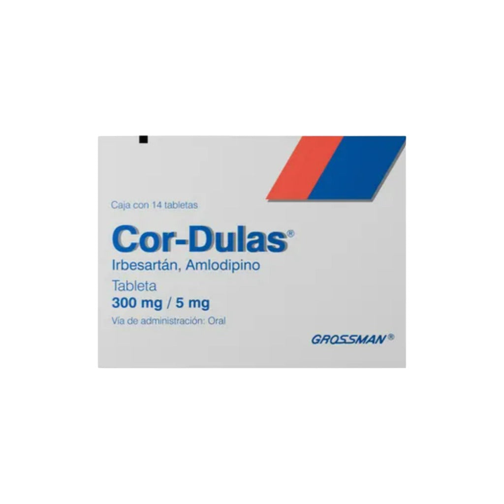 Cor-Dual 300/5 Mg 14 Tabletas 75022167991640