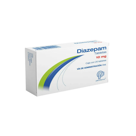 Diazepam 10 Mg Con 20 Tabletas Lgen 7501384502447