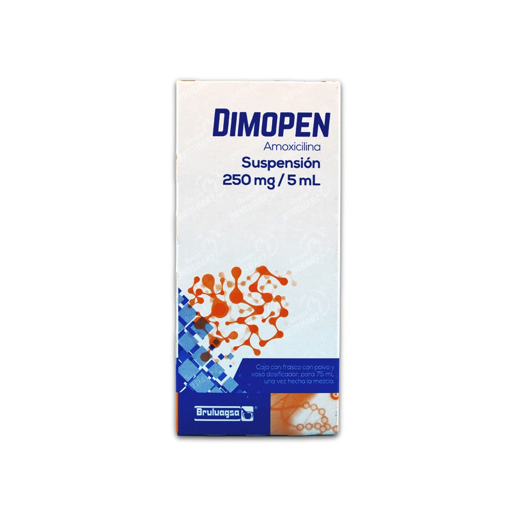 Dimopen Amoxicilina Suspension 250 Mg / 5 Ml 75 Ml Polv 7502208892294