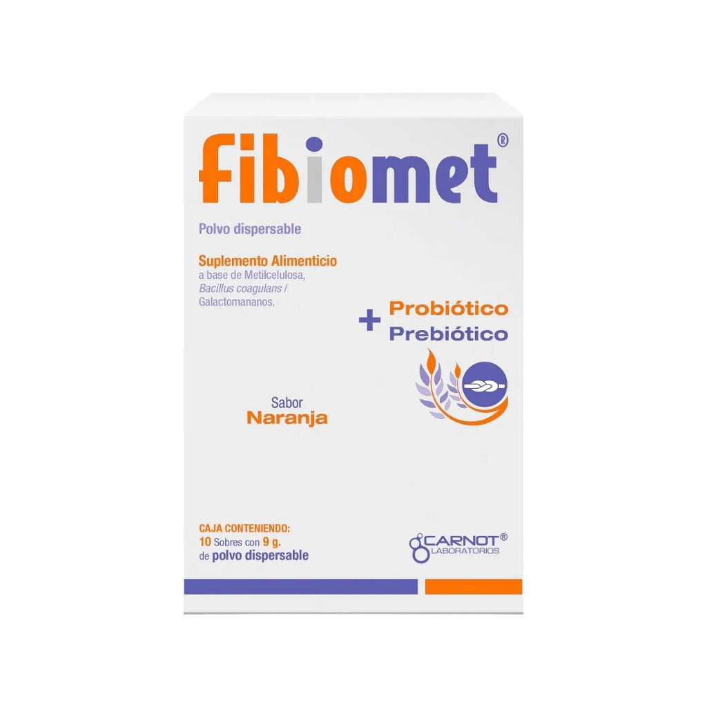 Fibiomet Sup Alim Naranja Con 10 Sobres 9 G Polvo 7501124184667
