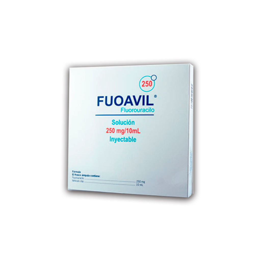 Fuoavil Fluorouracilo Solución Inyectable 250 Mg / 10 Ml 7502251890636