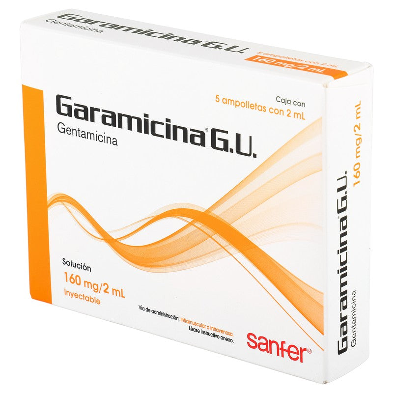 Garamicina G.U. 160Mg2Ml Solucion 5 Piezas 7501050610063 4