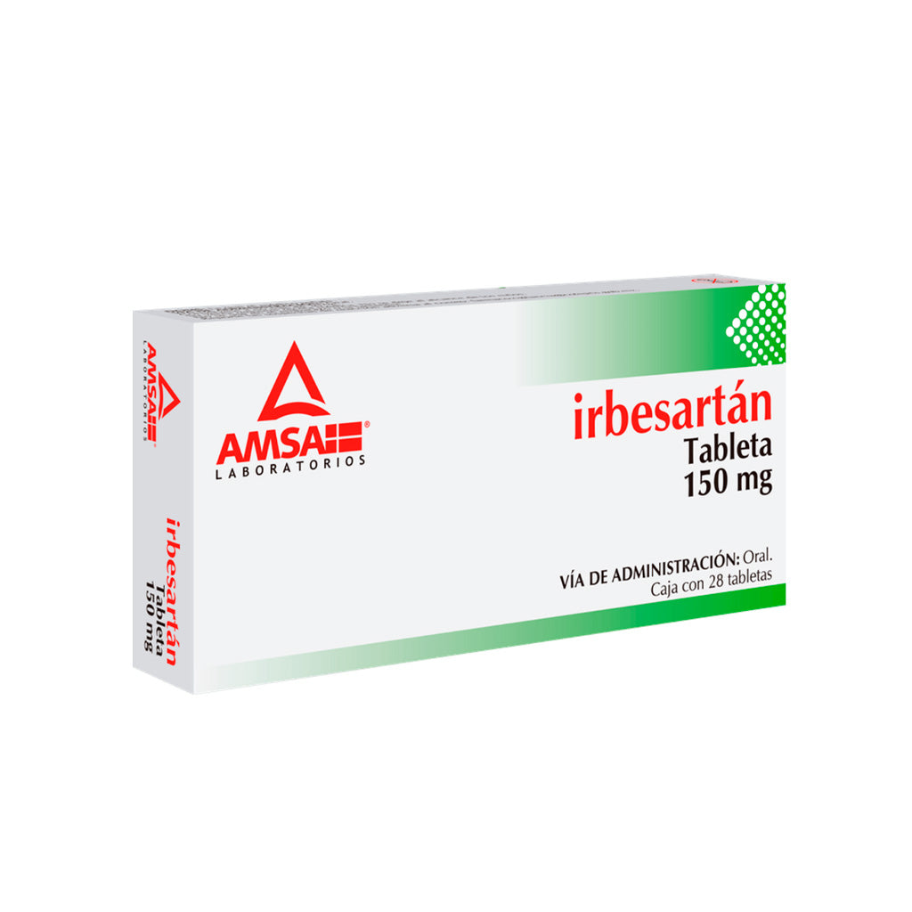 Irbesartan 150 Mg Con 28Tab Amsa Generico 7501349022492