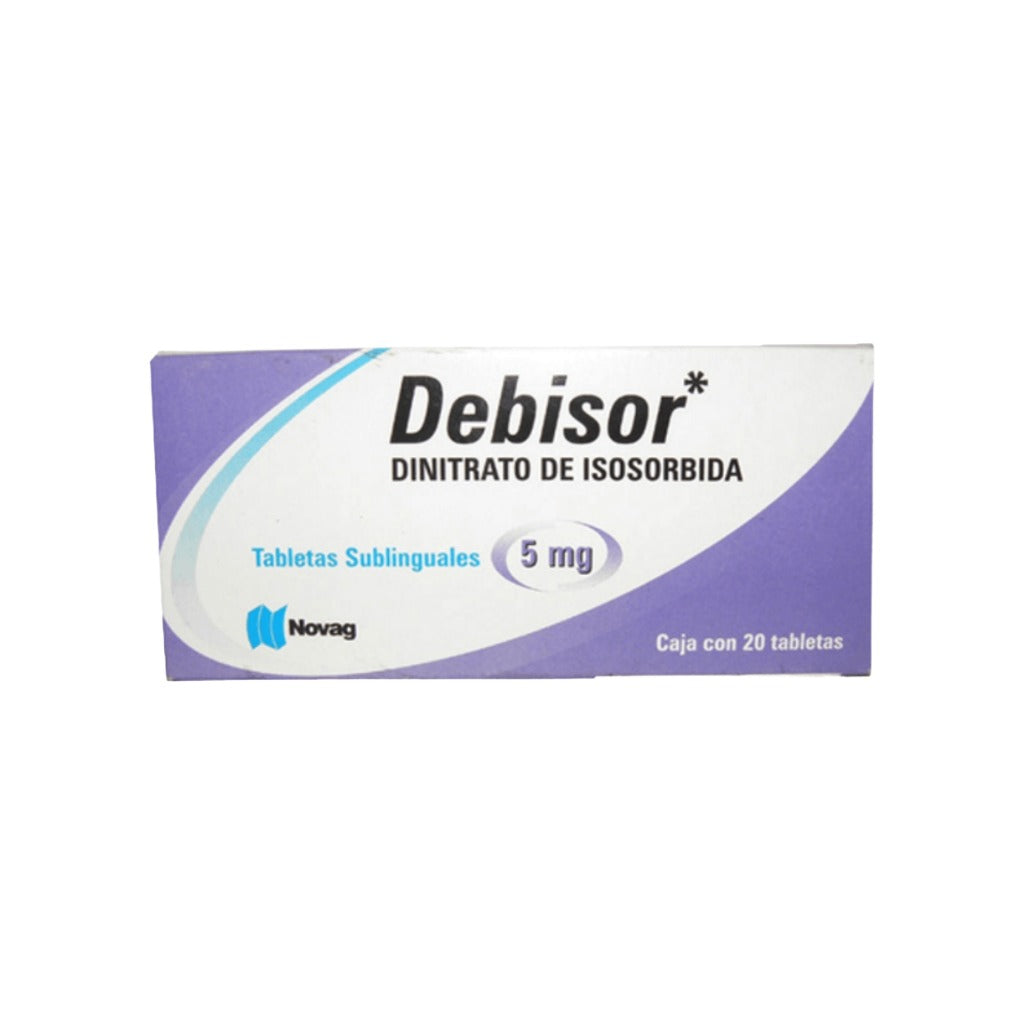 Isosorbida Debisor 5 Mg Con 20 Tabletas 7501075711035
