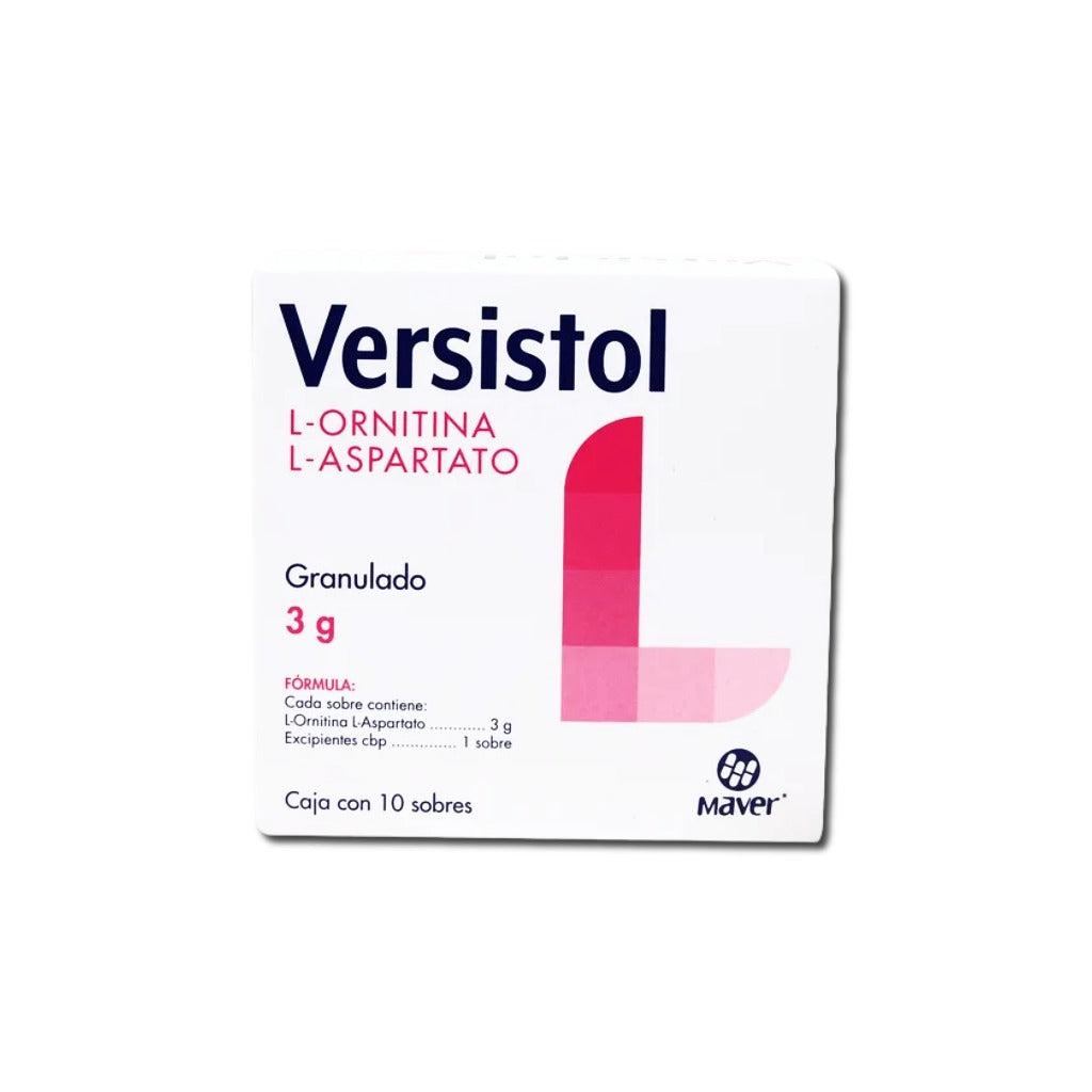 L-Ornitina / L-Aspartato 10 Con 30 Sobres Grs Versisto – Farmacia Herrera