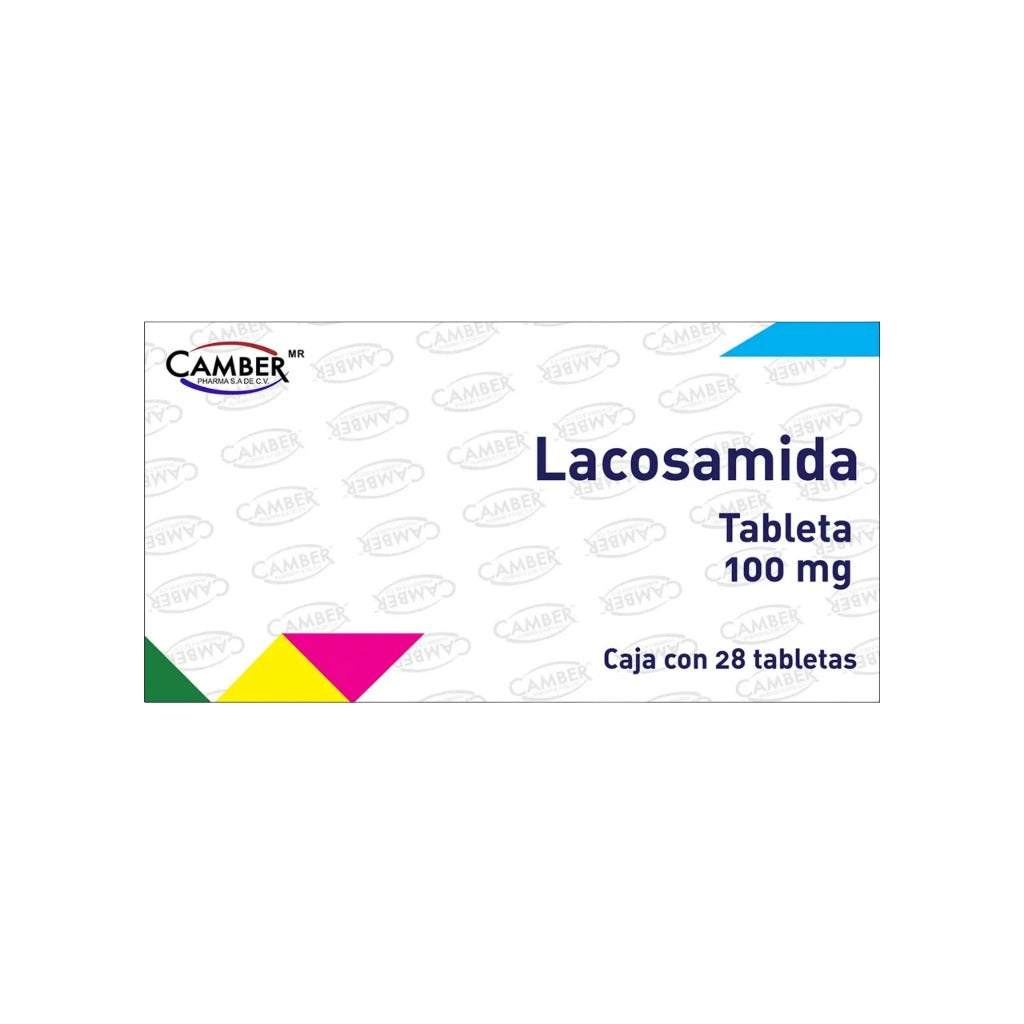 Lacosamida 100Mg 28 Tabletas Camber 7506442701039