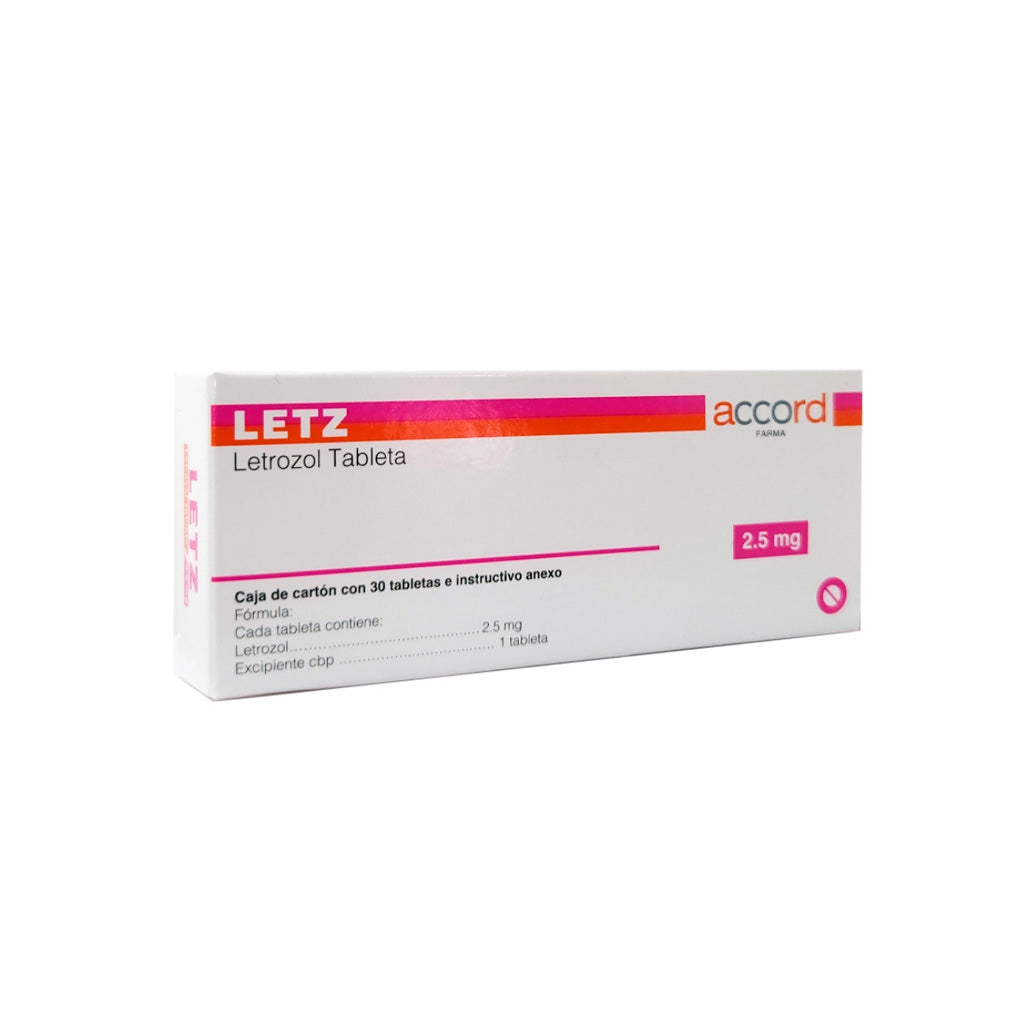 Letz Letrozol 2.5 Mg Con 30 Tabletas 7506335703188