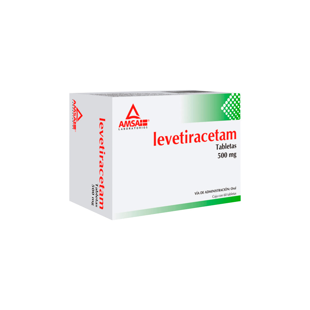 Levetiracetam 500 Mg Con 60 Tabletas Amsa Generico 7501349021112