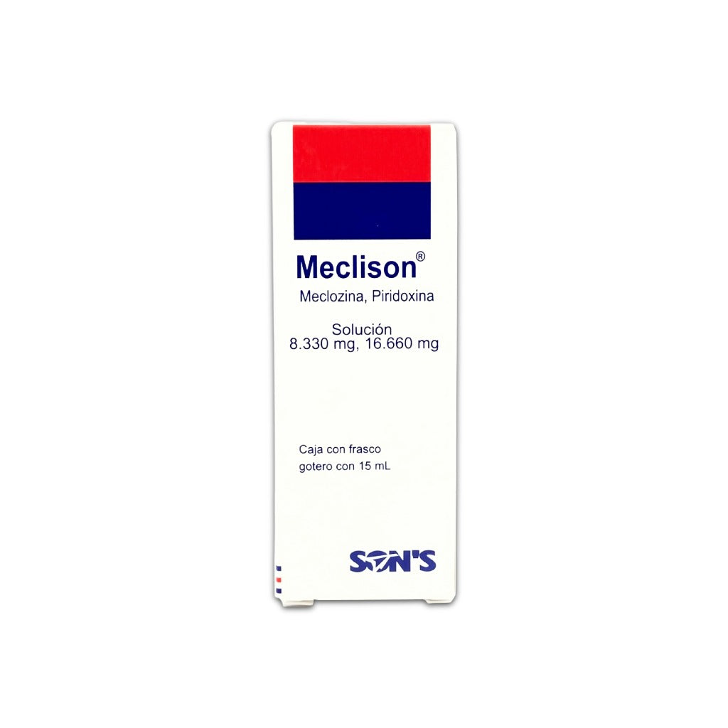 Meclozina Piridoxina Meclison Solución 8.33 / 16.66 Mg Frasco 15 Ml 7502001162518