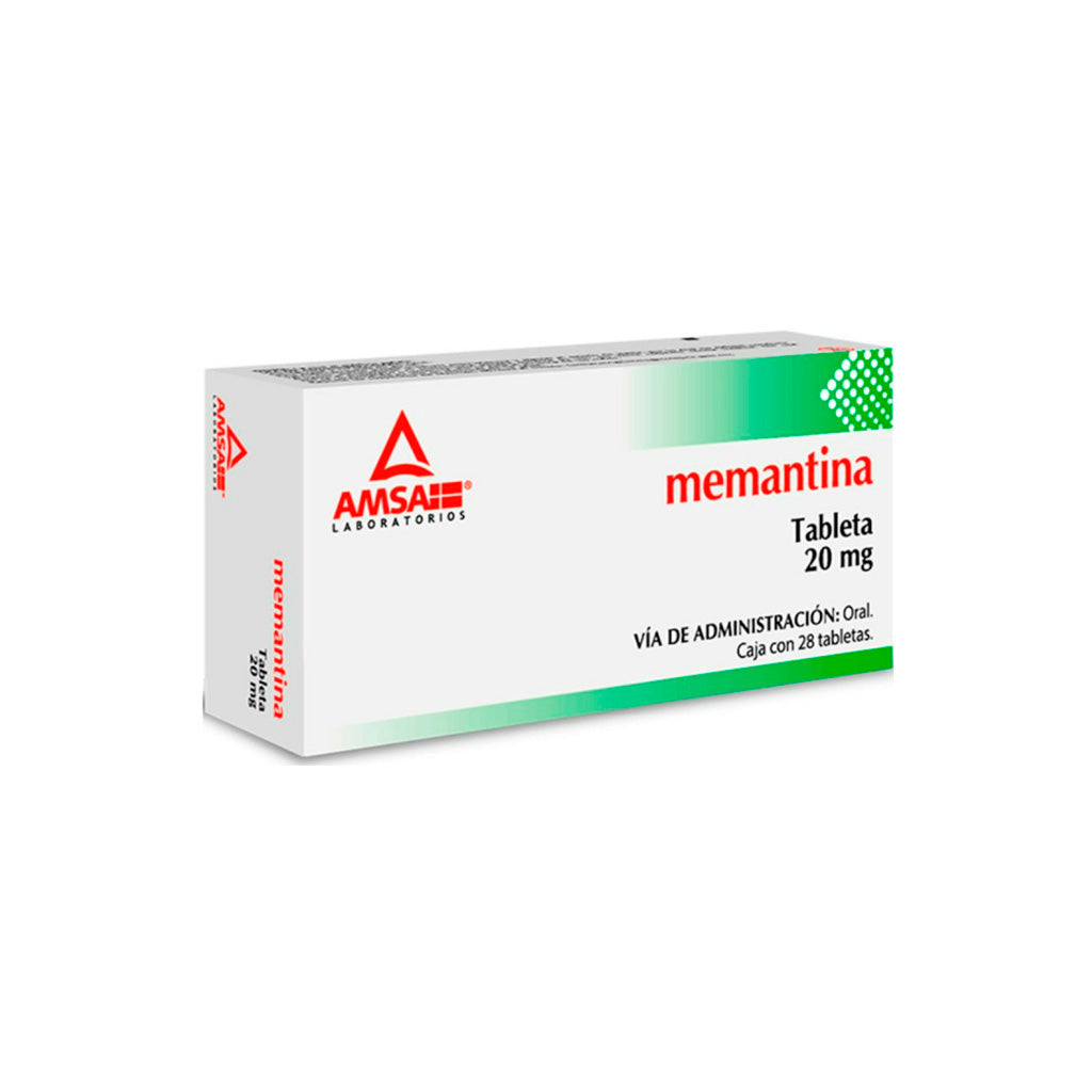 Memantina 20 Mg Con 28 Tabletas Amsa 7501349024649